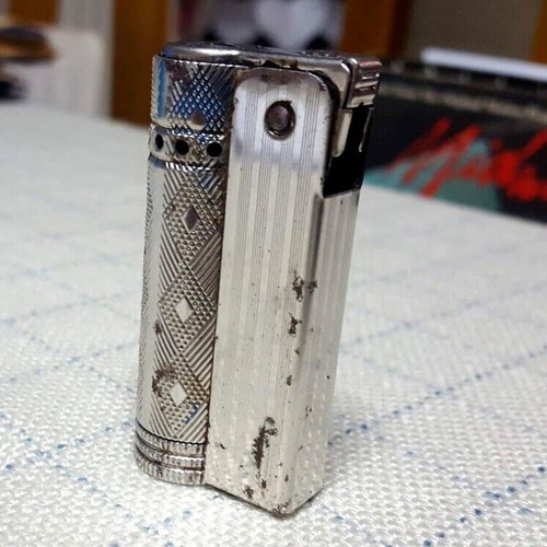 Imco Triplex Junior 6600 lighter used, vintage authentic, petrol