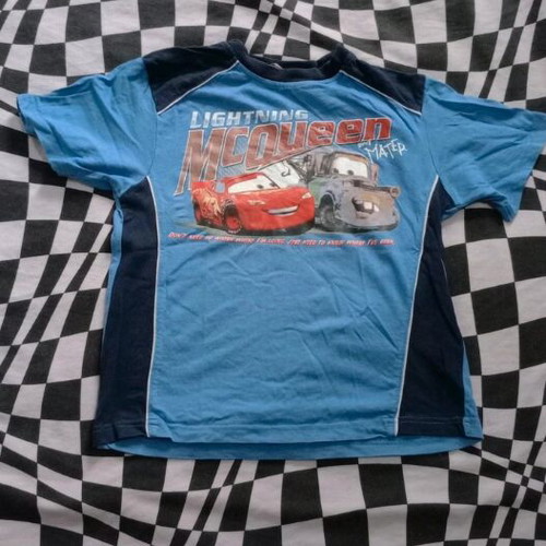 McQueen kids t-shirt like new, size 10, blue
