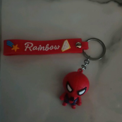 Spiderman keychain red new