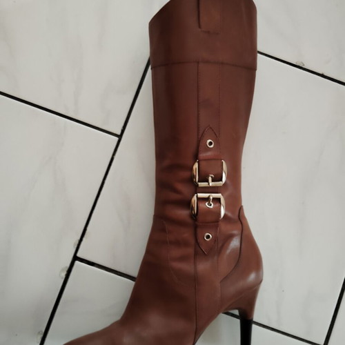 Via Spiga Lyra vintage leather knee-high boots size 37-38 like new, brown