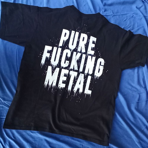Arch Enemy Pure Fucking Metal T-Shirt size L Fruit of the Loom like new