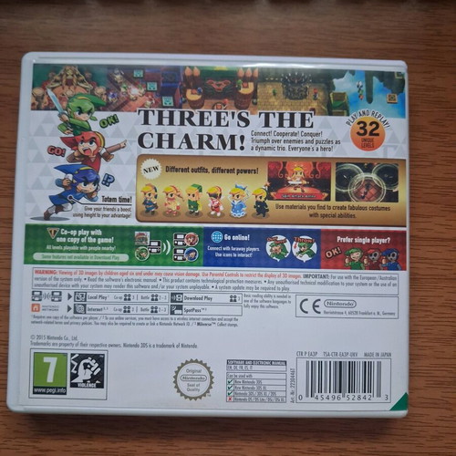 Zelda Tri Force Heroes Nintendo 3DS like new