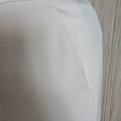 White crepe pants Zara like new, flared with crease