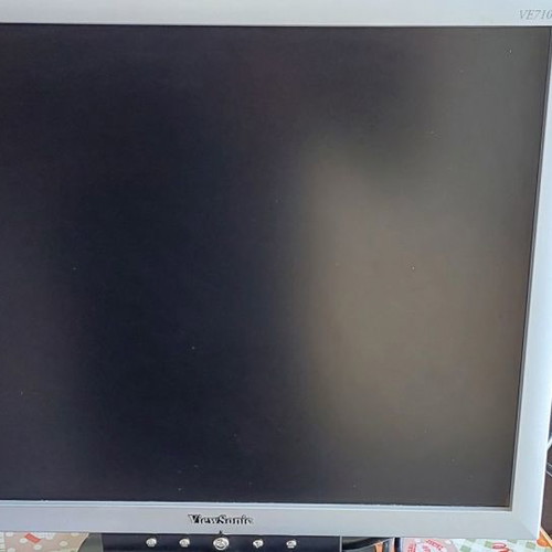 ViewSonic 17-inch computer monitor used with power cable