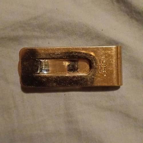 Mophe money clip used, silver color, made in Italy
