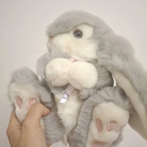Medium Bunny Rabbit Vintage Plush Toy Set of 3 New with Tags by KEEL