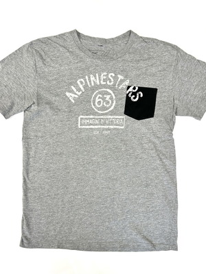 Alpinestars T-shirt like new, gray, size L, chest pocket