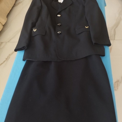 Vintage Veto women's black tailored suit set XL like new