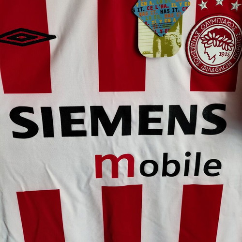 Olympiacos 2004-2005 football jersey, authentic, new with tags