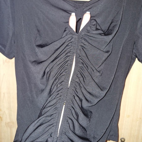 Terranova black t-shirt new with chest holes size L