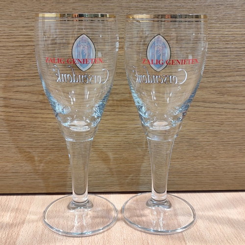 Corsendonk Beer Set of Two Promotional Glasses 330ml like new