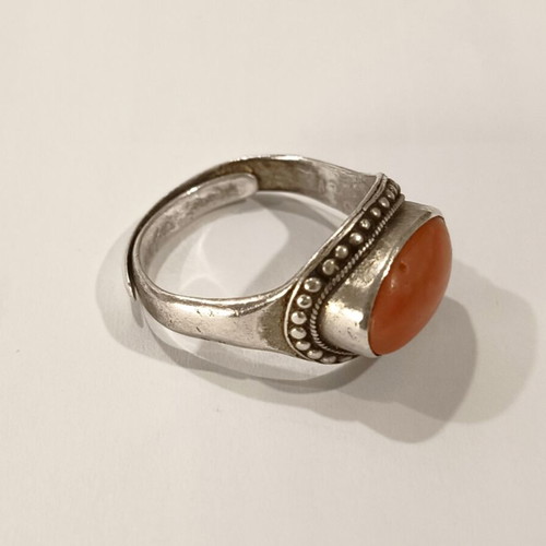 Chinese ring used, vintage 1930s-50s, size 19 or 59