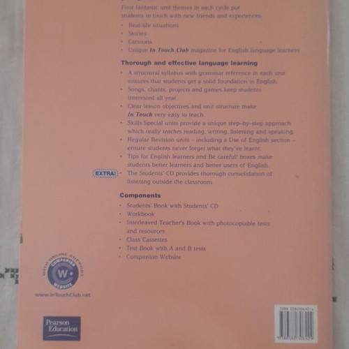 In Touch Workbook 1 like new, English language learning