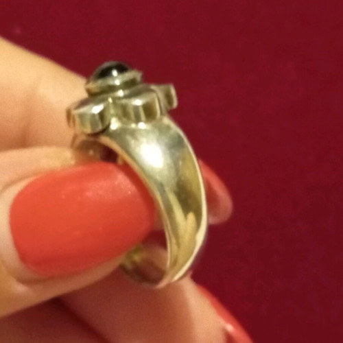 Silver ring 925 new, size 61