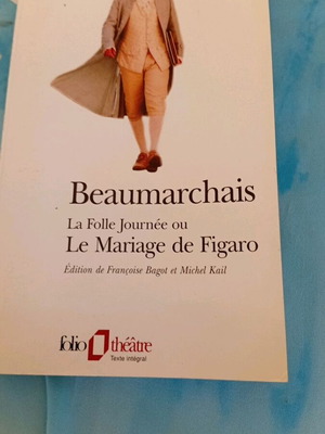 Beaumarchais La Folle Journée ou Le Mariage de Figaro γαλλικό βιβλίο