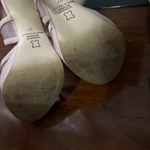 Pink gold sandals like new, size 37