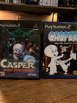Casper PS2 bundle mint condition with Ghostly Trio Greek edition and Spirit Dimensions PAL