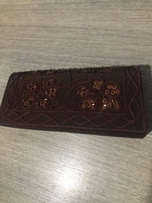 Evening handbag with embroidery used