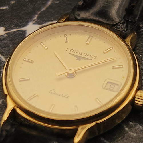 Longines Classic Ladies Quartz watch used, champagne dial