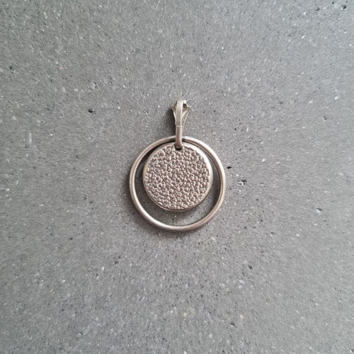 Pendant with Cancer zodiac sign new, silver color