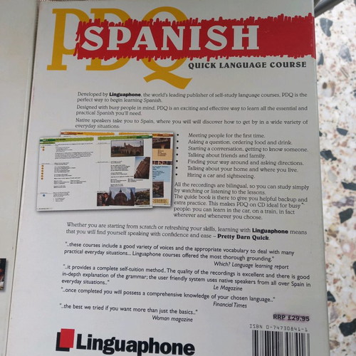 Linguaphone English to Spanish new with book and 4 CDs