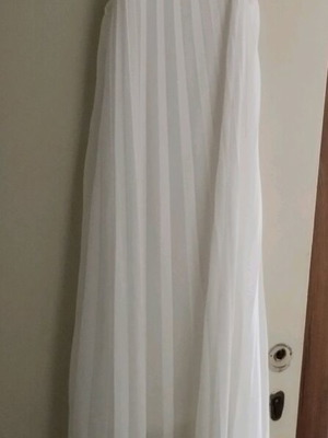Long white dress new, size S/M