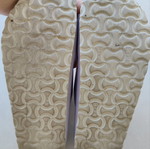 Birkenstock Arizona Vegan Birko-Flor Nubuck Sandals Lavender Fog Size 39 Like New