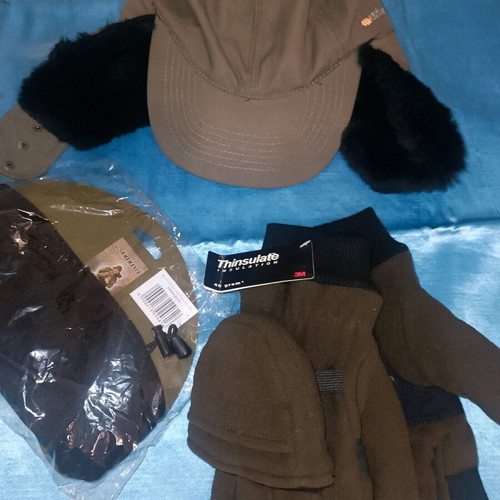 ZARK hat pack, Thinsulate gloves and fleece neck warmer Armymania new