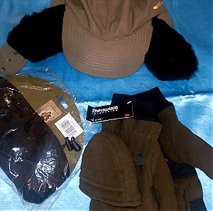 Πακέτο καπέλο ΖΑΡΚ και γάντια trinsulate και φλεεζε λαιμού armymania