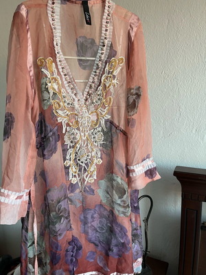 Vintage Lola dress pink and gold like new S-M