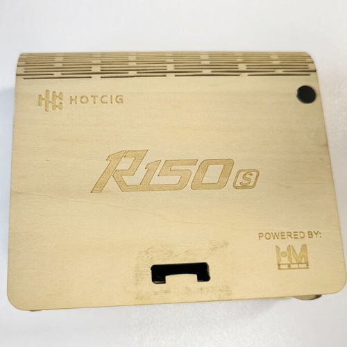 Hotcig R150S TC Box Mod used with two 18650 batteries, 150W