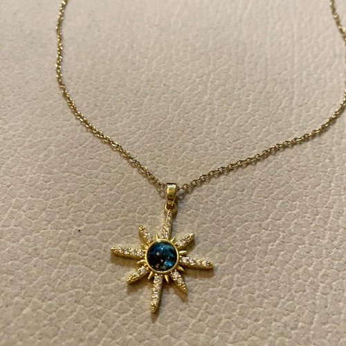 Women's necklace stainless steel new, gold color