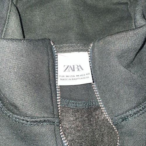 Zara Half zip size M like new, green