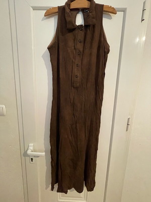 Φόρεμα Gabrini vintage αμάνικο μέγεθος 3 καφέ