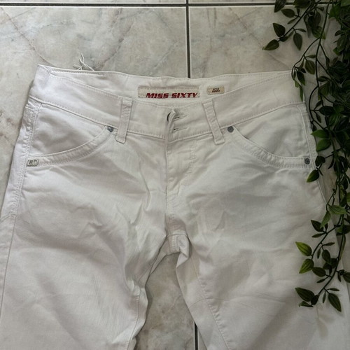 Miss Sixty Binky Low-Rise White Jeans Y2K like new, size S