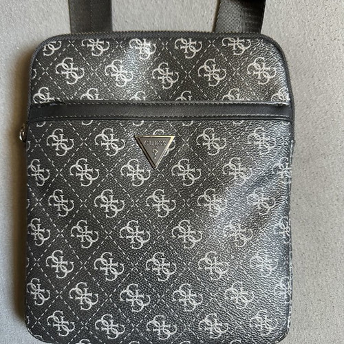 Guess Crossbody Bag black and grey monogram like new