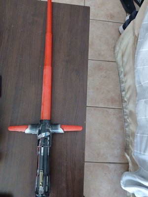 Lightsaber Triple Red Kylo Ren photo saber like new