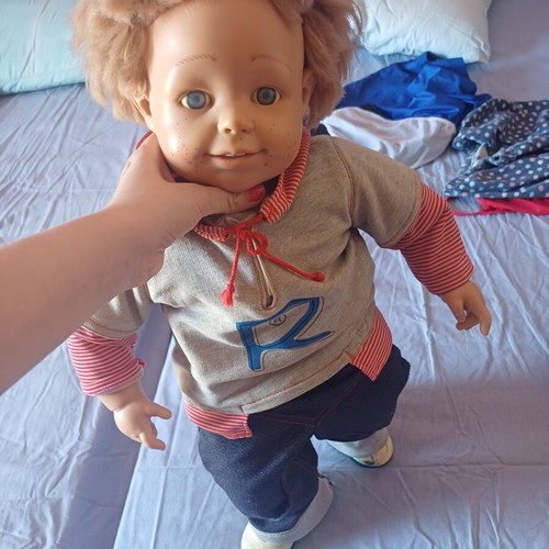 Smoby Robbie vintage doll, 60cm, 2000s