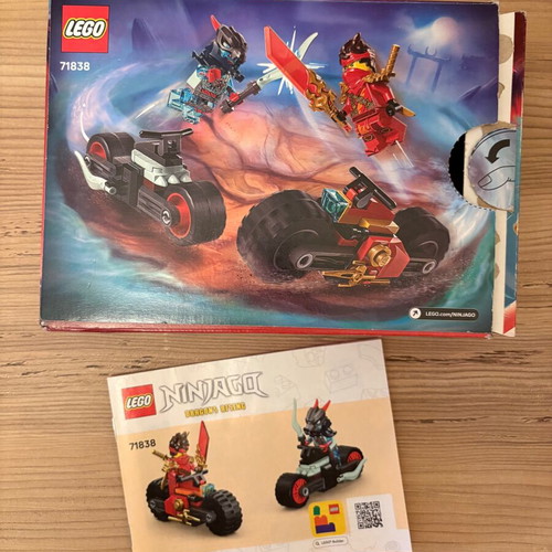 Lego Ninjago 71838 Kai's Motorcycle Speed Race like new