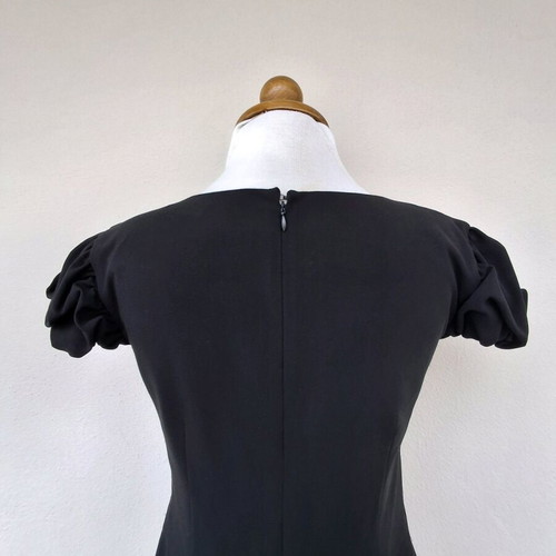 Lussile Excusive Colection dress black like new with satin detail