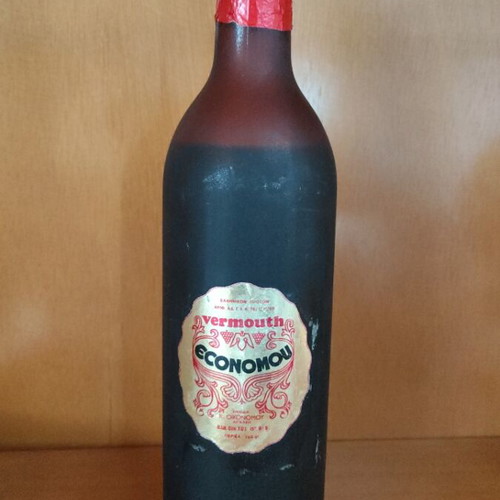 Vermouth wine Economou sealed bottle 1970s intact new