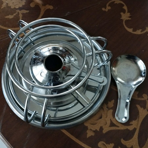 Kela Callin fondue set like new stainless steel