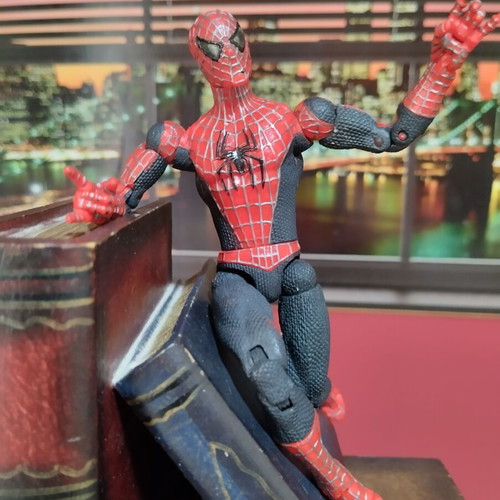 Spider-Man 2 Movie Marvel figure used with shield gift
