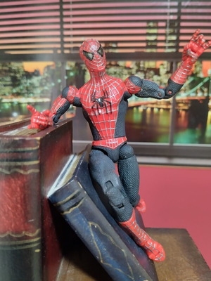 Spider-Man 2 Movie Marvel figure used with shield gift