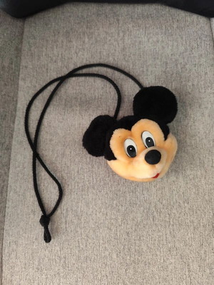Mickey Mouse Disney χιαστί τσαντάκι vintage, μεταχειρισμένο, μαύρο