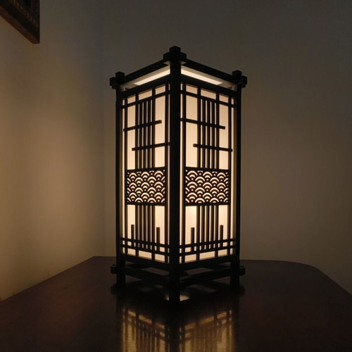 Kumiko Japanese table lamp