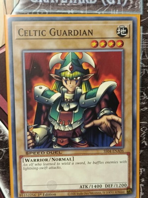 Celtic Guardian card like new with Ultra Pro protective sleeve