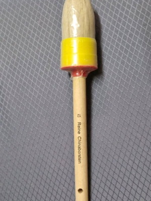 Round paintbrush Germany with wooden handle and natural bristles N12 new