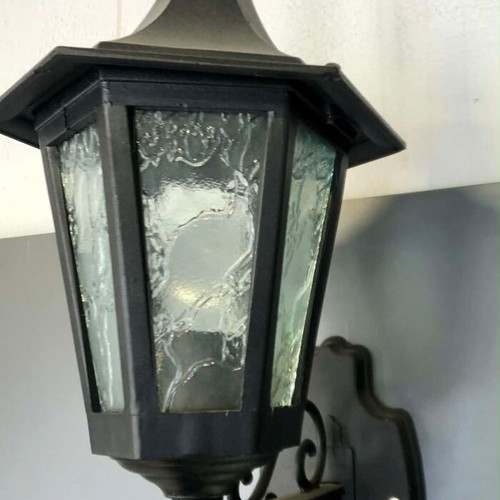 Aluminum Lantern Wall Light new