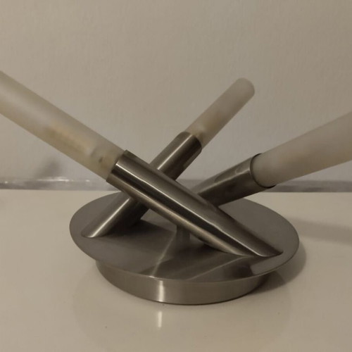 Ceiling lights set, 5-light and 3-light, modern style with frosted glass